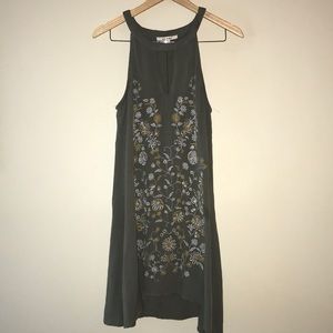 Floral green dress, ideal for spring /summer
